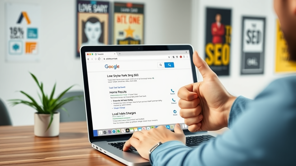 search engine results for NJ home service business, top ranking, digital marketing agency professional celebrating