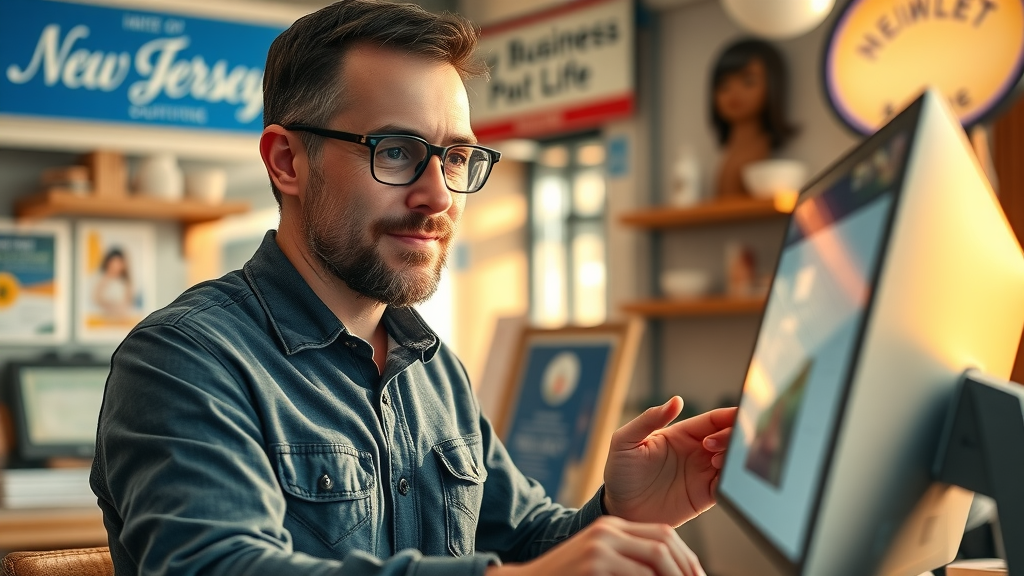 Local business owner consulting Google My Business profile, local business lead gen New Jersey