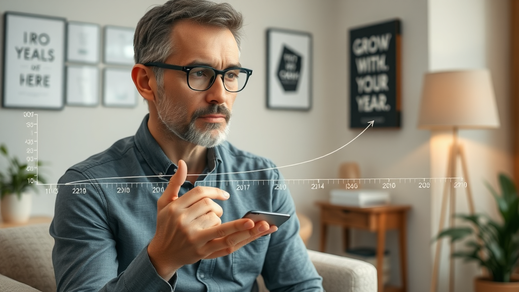 Therapist mapping out two-year growth rule, planning for therapy practice long-term marketing