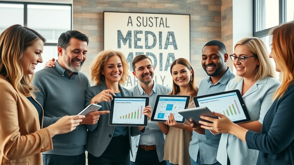 marketing for therapists: therapists discussing social media strategies in a collaborative meeting