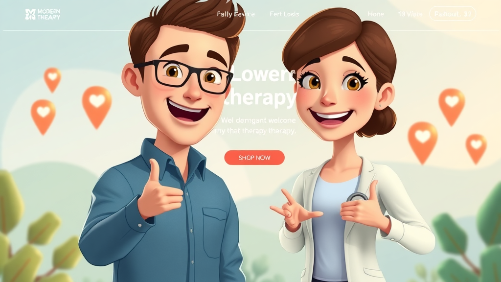 Therapy practice website homepage, online presence for therapists, local SEO, mental health resources