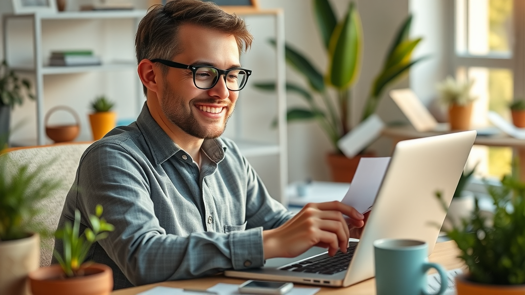 Small business owner composing personalized emails, email marketing, digital marketing agency, customer engagement