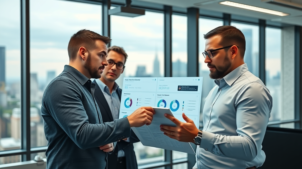NJ home service business owners reviewing lead generation results in office
