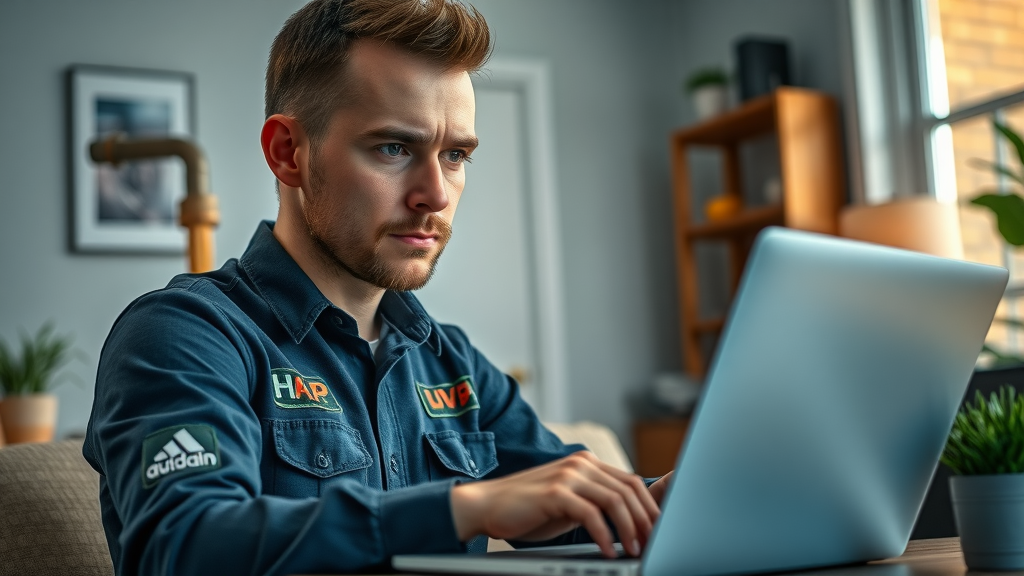 NJ plumber and HVAC technician optimizing Google Ads campaign and business website