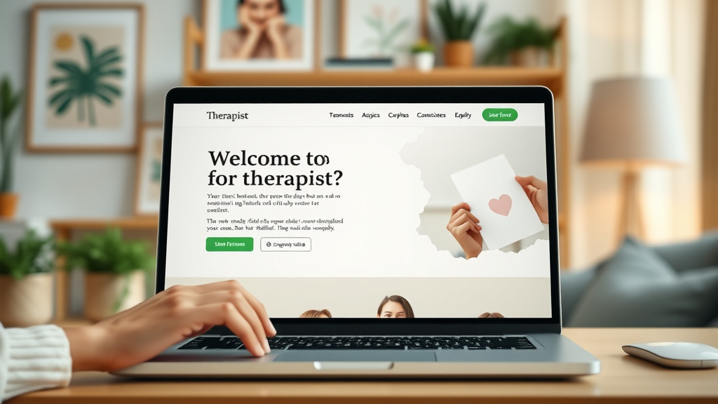 marketing for therapists: high-converting therapy website homepage design with testimonials and call-to-action
