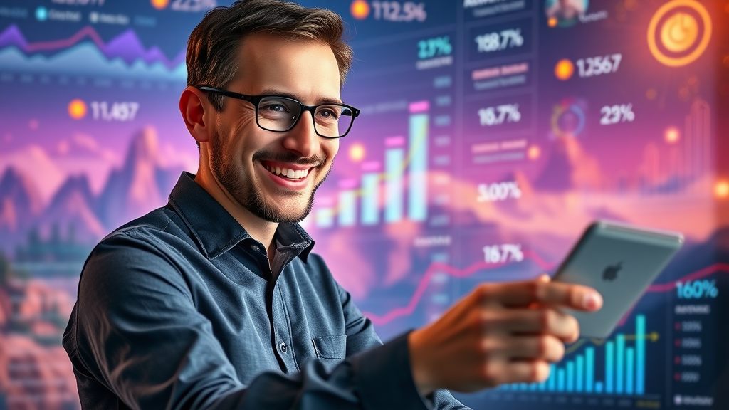 Marketing analyst reviewing analytics dashboard, key to best home services marketing strategy NJ in 2025