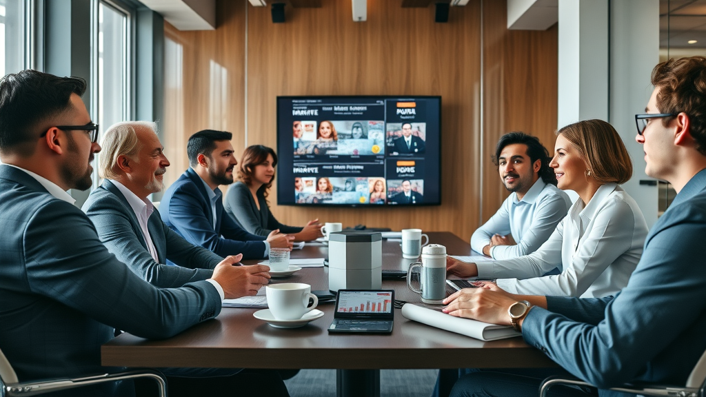Diverse roundtable of marketing agency experts in New Jersey, digital marketing agency, client satisfaction