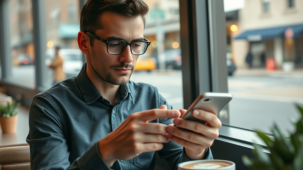 NJ business owner updating Google My Business profile, digital marketing agency focus