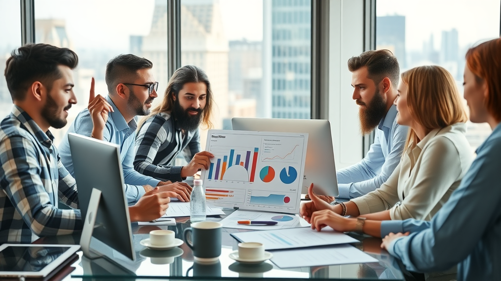 NJ contractors analyzing retargeting strategies marketing services digital graphs